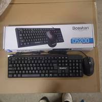 Keyboard dan Mouse Combo Gaming Slim Mini LED Ultra Tipis Tahan Air 104 Tombol Berkabel untuk Kantor Stok Tersedia