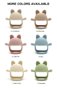 NOUVEAU Sucette Lapin pour Bébés Allaités au Sein, Jouet de Siège Auto pour Bébé, Jouet de Dentition en Silicone de Qualité Alimentaire, Jouet à Mâcher Doux pour la Dentition - Product Image 3