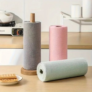 Rouleau de serviettes microfibres carrées détachables personnalisées 180 g/m² 30x30 cm 80 % polyester 20 % polyamide écologiques antibactériennes - Product Image 1