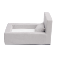 Lit orthopédique pour chien, luxe moderne, motif uni, offrant un confort et un style de premier ordre pour votre chien choyé