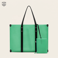 Ensemble de sacs fourre-tout XL en EVA dépoli, sac de plage avec pochette intérieure, mat, imperméable, pliable, logo métallique personnalisé, OEM, vente en gros, GWP