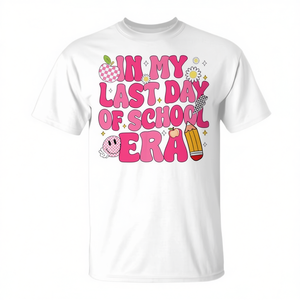 Camiseta In My Last Day Of School Era para niños y niñas, ropa de verano - Product Image 2