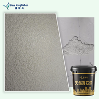 Peinture en spray effet pierre naturelle BlueKingfisher Granite, texture rugueuse pour revêtement extérieur