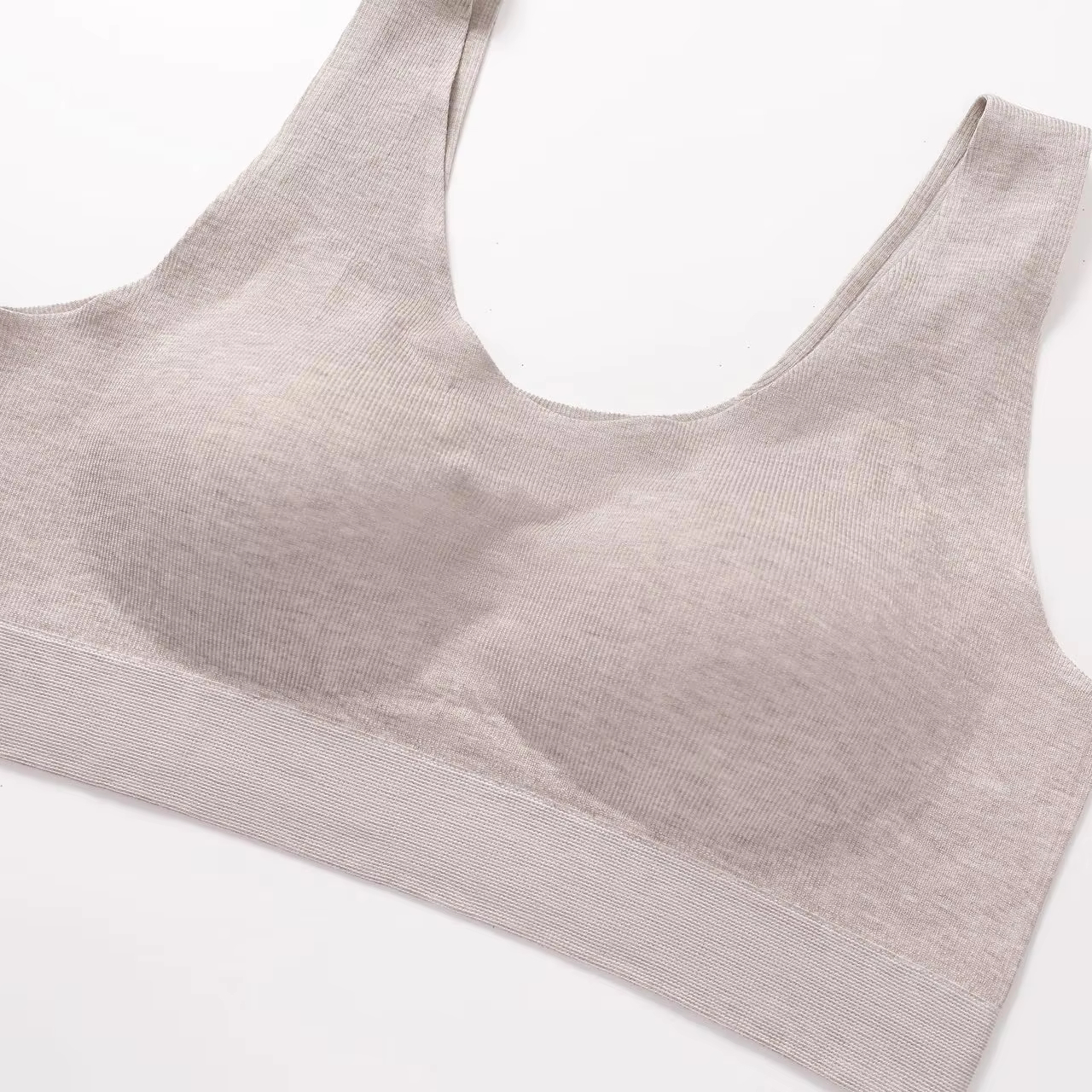 Plus Size Wireless Bra Full Coverage Comfortable Sleep Lounge Large Bust Bra
