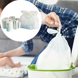 Kantong Sampah Popok Bayi, Kantung Sampah Anti Bau untuk Popok Bayi Dapat Dilipat Tahan Air Beraroma Ramah Lingkungan