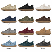 OEM ODM Baskets basses pour hommes en cuir microfibre et daim synthétique, style skate décontracté, avec logo personnalisé et semelle plate en caoutchouc