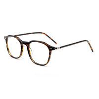Petites montures de lunettes rondes en acétate pour femmes de luxe avec motif solide