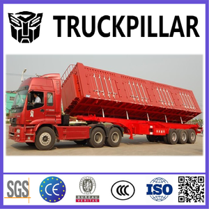Semi-remorques à benne arrière en forme de U de 60-180 tonnes fabriquées en Chine, semi-remorques en acier de 30-50 mètres cubes avec 3-6 essieux, prix compétitif - Product Image 4