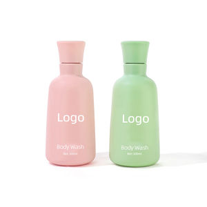 Vente en gros de flacons de lotion pour le corps de 300 ml, flacons de shampooing, <span class=keywords><strong>gel</strong></span> <span class=keywords><strong>douche</strong></span>, <span class=keywords><strong>gel</strong></span> lavant pour le corps vides avec bouchon à disque rose et vert - Product Image 1