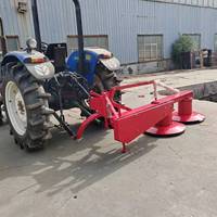 Faucheuse à double tambour entraînée par prise de force pour tracteurs de 20 à 80 CV, pour la récolte de luzerne sur les champs
