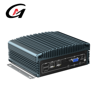 Boîtier intégré sans ventilateur Processeur Intel I5 I7 Double LAN HD VGA Sorties Large Temp Conception robuste pour une utilisation intensive MINI Pc industriel