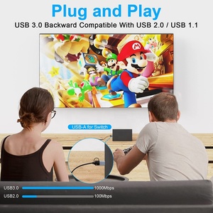 Vỏ hợp kim nhôm Tốc độ cao <span class=keywords><strong>USB</strong></span> <span class=keywords><strong>3.0</strong></span> Loại C Type-C để RJ45 Ethernet Gigabit LAN Adapter <span class=keywords><strong>USB</strong></span> C/<span class=keywords><strong>USB</strong></span> một bên ngoài Card mạng - Product Image 4