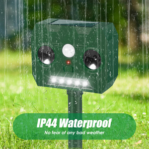 Ngoài trời năng lượng mặt trời Powered động vật Repeller cảm biến chuyển động động động vật gặm nhấm răn đe trang trại siêu âm năng lượng mặt trời khỉ Dog Repeller với ánh sáng màu đỏ - Product Image 5