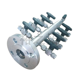 Válvula de Bola de Acero Inoxidable con Distribuidor de Fuente de Aire, Tipo Brida, Doble Fila, Piezas Neumáticas - Product Image 4