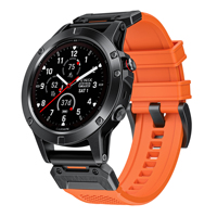 BEEFLYPOWER Bracelet de montre en silicone caoutchouc respirant CHARM 22/26 mm pour Garmin Fenix 5/6x/7x & Forerunner 945/955/965