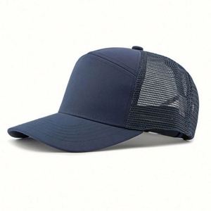 Wholesale Fast Delivery Business 7 Panel Cap Mesh Snapback Caps Common Custom Trucker <b>Hat</b> Embossed Custom Logo Polyester/Cotton - Product Image 4
