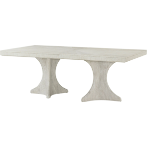 Table à manger italienne rectangulaire en pin massif, base à double piédestal, style moderne, meubles en <span class=keywords><strong>bois</strong></span> pour la maison - Product Image 2