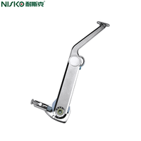 Charnière à ressort à gaz NISKO, bras de moniteur réglable et verrouillable, support hydraulique pour couvercle de meuble, 4-6 kg, en acier pour armoire et mobilier de bureau