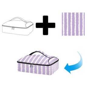 Collapsible Custom Logo Food Delivery Bag Hawaii <b>Lei</b> Portable Potlucks Picnic Leakproof Insulated Casserole Carrier with Handle - Product Image 1