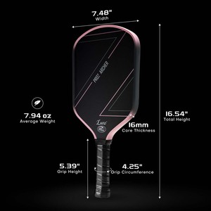 Paleta de Pickleball de Fibra de Carbono sin Bordes, Diseño Unibody, Aprobada por la USAPA, Núcleo de Panal, Ligera y Duradera, Directo de Fábrica - Product Image 3