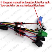 Câble d'alimentation 12V pour plateforme de test de serrures ELV Mercedes-Benz, compatible VVDI pour la programmation de clés en cas de perte totale de clés Benz