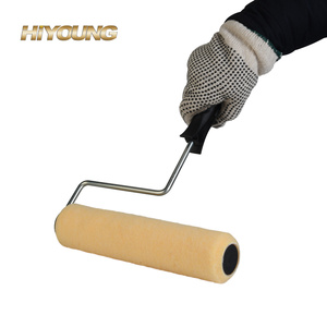 US Style 9 pulgadas 1/2 ''Nap Anti-goteo Pared y techo Rodillo de <span class=keywords><strong>pintura</strong></span> de poliéster naranja liso - Product Image 6