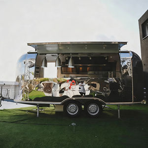 Chariot de vente ambulante mobile de qualité commerciale pour marché nocturne, crème glacée, restauration rapide, avec construction en acier inoxydable - Product Image 4