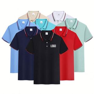 Camiseta Polo al por Mayor para Empleados, Mangas Cortas, Logotipo Personalizado, Bordado, Color Sólido, Camisetas Polo Uniformes para Trabajo - Product Image 1