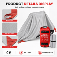 Couverture anti-feu réutilisable pour voiture 550-1100 ° Housse de suppression d'incendie pour véhicules électriques résistante à la chaleur