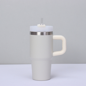 Tasse de voyage extérieure en acier inoxydable H2.0 de 20oz avec poignée et paille logo <span class=keywords><strong>personnalisé</strong></span> pour la rentrée tasse thermos à café - Product Image 3