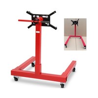 Cric de levage 1250LBS Portable Support de réparation de moteur de rotation facile et pratique Support de moteur