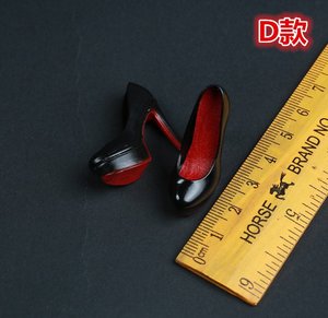1:6 échelle femme <span class=keywords><strong>soldat</strong></span> <span class=keywords><strong>bottes</strong></span> talons hauts pour Phicen tout caoutchouc acier squelette femme corps poupées rehaussement - Product Image 4
