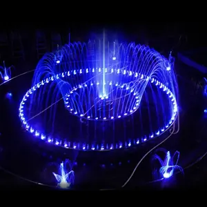 Fuente de agua interior para hacer música, luces LED coloridas, profesional