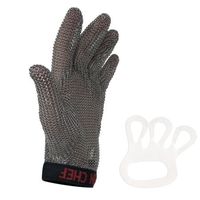 Gants anti-coupure en maille métallique haute performance pour la manipulation de la volaille, la sculpture sur bois et la manipulation du verre