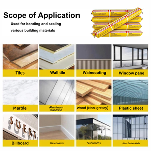 Sigillante Elastico in Poliuretano <span class=keywords><strong>per</strong></span> Riparazione di Crepe e Giunti di Controllo su Pareti in <span class=keywords><strong>Stucco</strong></span> Esterne, Flessibile - Product Image 2