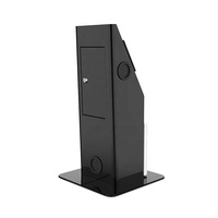 Support de kiosque d'ordre de machine d'affichage de kiosque d'individu en métal de bureau avec l'imprimante intégrée de reçu