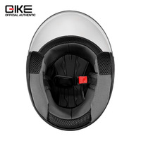 Casque de moto électrique 3/4, coque en ABS, doublure en polystyrène expansé, visière transparente, certifié aux normes d'entreprise, casque toutes saisons