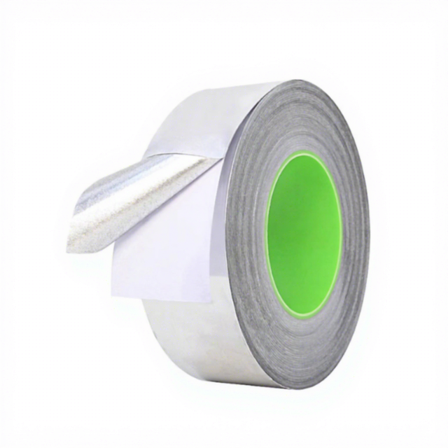 Aluminum Foil Tape with Strong Adhesive As Duct Tape for Thermal Insulation and Metal Repair Pipe