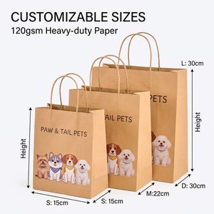 Low Price Fruit Kraft &amp; Offset <strong>Paper</strong> Customized High-end Large-sized Takeaway Bag with Film Lamination and Handle - Product Image 3