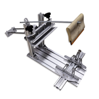 Machine d'impression sérigraphique manuelle pour bouteilles rondes cylindriques courbées, gobelets, tasses, bracelets