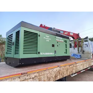 Compressore d'aria secco a pistone Diesel per miniere mobili Kaishan KSZJ18/17 per pozzi di perforazione