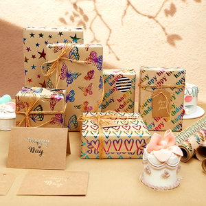 Wholesale High Quality Birthday Printed <b>Wrapping</b> <b>Paper</b> Coated Silicone Virgin Craftsmanship Colorful <b>Gold</b> Packaging - Product Image 6