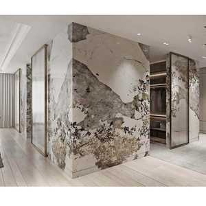 Newstar pierre élégant facile à installer marbre <span class=keywords><strong>autocollant</strong></span> mural <span class=keywords><strong>dalle</strong></span> de marbre naturel <span class=keywords><strong>pour</strong></span> la maison Villa mur marbre applique murale - Product Image 4