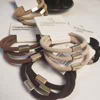 Gordon, élastique à cheveux épais simple de style coréen, fait à la main, en matériaux mixtes, haute élasticité, accessoires pour cheveux pour femmes, vente en gros