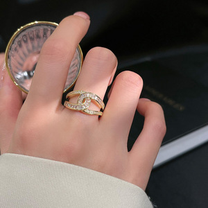 Women's Luxury Zircon <b>Rings</b> Eternity Promise CZ <b>Crystal</b> Finger <b>Ring</b> Full Diamond Engagement Wedding <b>Rings</b> - Product Image 2