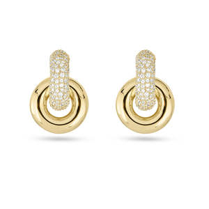 Boucles d'oreilles de luxe pour femmes, serties de diamants, nouveauté, meilleures ventes, personnalisables, plaqué or de haute qualité, fournitures en gros - Product Image 5