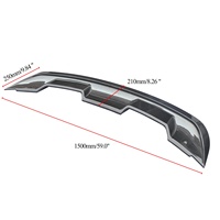 DTouch Auto Accessoires Ailes Arrière ABS Fibre De Carbone Look GT500 Style Aileron Arrière Pour Mustang spoiler 2015-2022