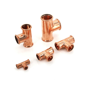 15-54mm đồng đỏ <span class=keywords><strong>TEE</strong></span> giảm tốc <span class=keywords><strong>TEE</strong></span> v-kẹp điều hòa không khí bộ phận ống nước phụ kiện ống nước - Product Image 3