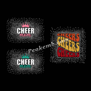 Tutti i tipi di Cheerleading Cheerleading ferro su strass motivo di trasferimento di calore Design personalizzato per gli indumenti - Product Image 6