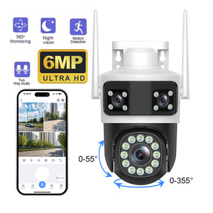 Eseecloud <span class=keywords><strong>3</strong></span>镜头户外家用WiFi 4G安全夜视户外无线IP PTZ闭路电视摄像机 - Product Image 5